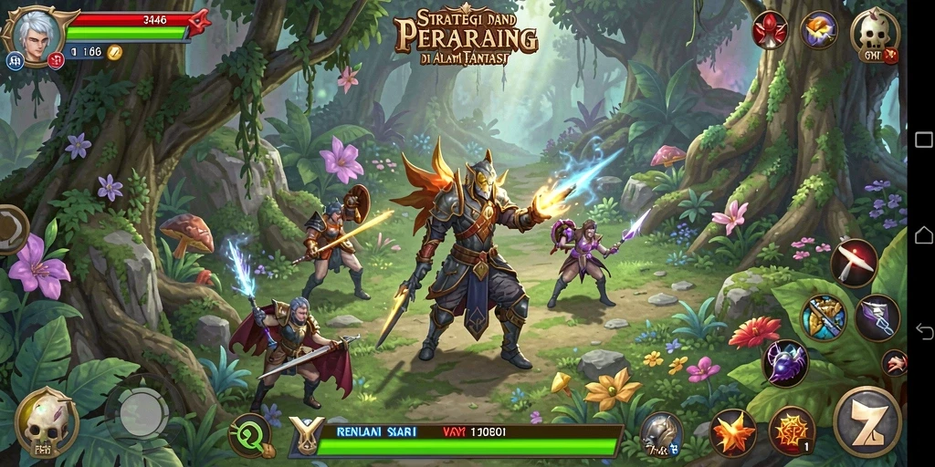 Tangkapan layar gameplay yang penuh aksi dan strategi dalam 3446.