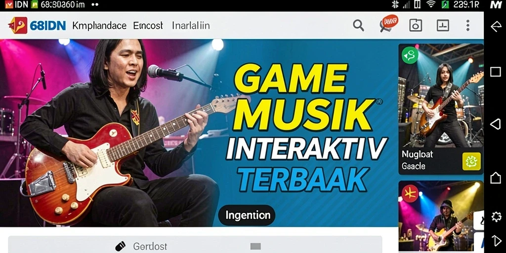 Screenshot gameplay 68IDN menampilkan aksi seru dalam memainkan musik.