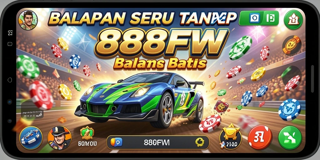Tampilan menegangkan dari balapan seru di 888FW.