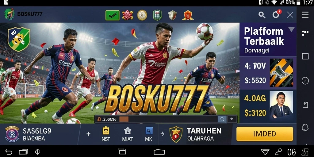 Tampilan grafik taruhan olahraga yang menarik dan interaktif.
