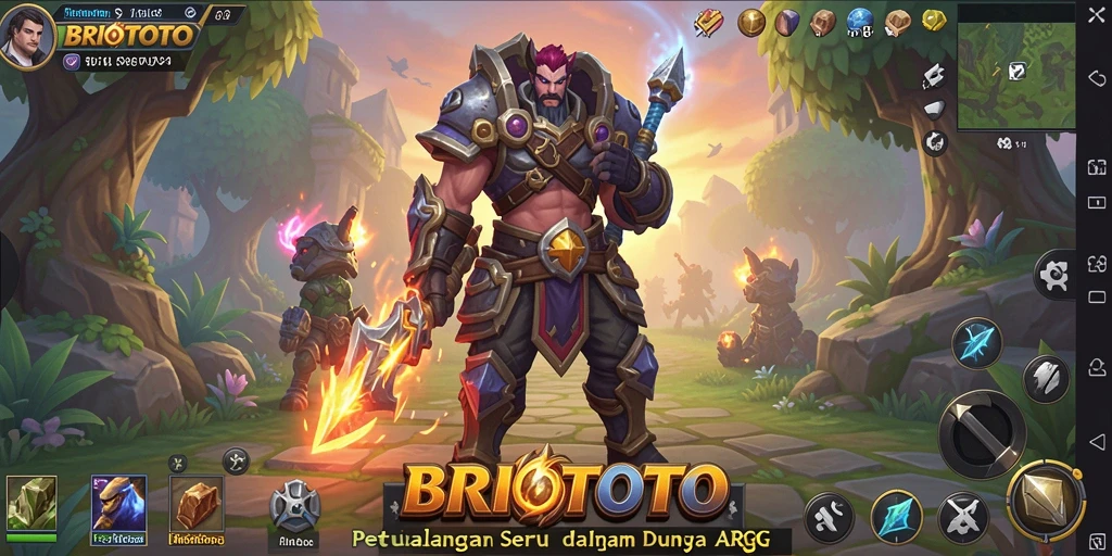 Tangkapan layar gameplay BRIOTOTO dengan aksi pertarungan yang mendebarkan.