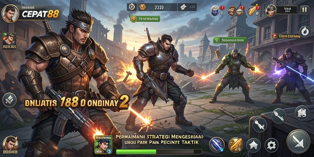 Tangkapan layar gameplay strategis dari CEPAT88 yang menegangkan.