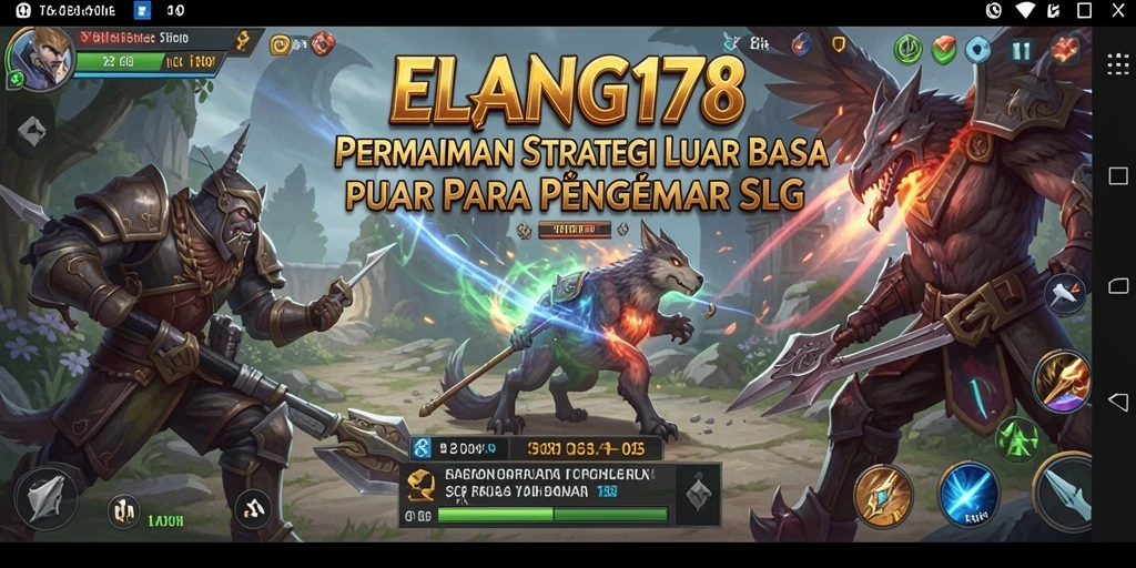 Screenshot gameplay ELANG178 menampilkan aksi strategi pertempuran yang seru.