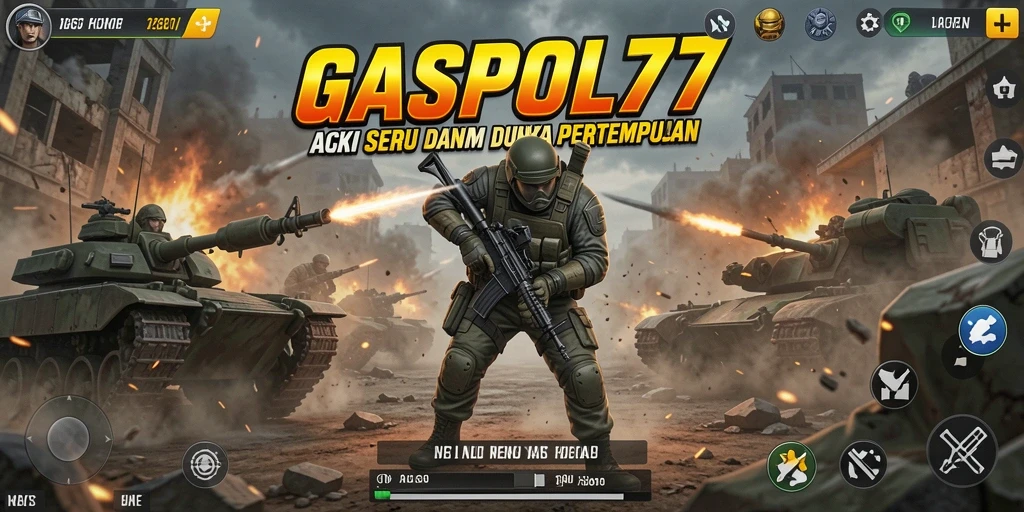Tampilan aksi mendebarkan dalam GASPOL77.