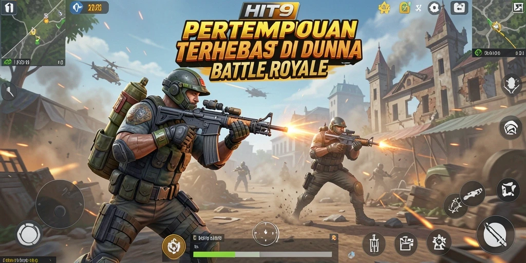 Gameplay HIT9 yang memukau dalam pertarungan Battle Royale.