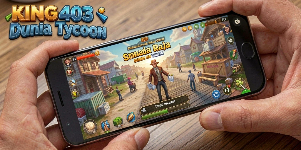 Screenshot KING403 menampilkan gameplay seru dalam dunia Tycoon.