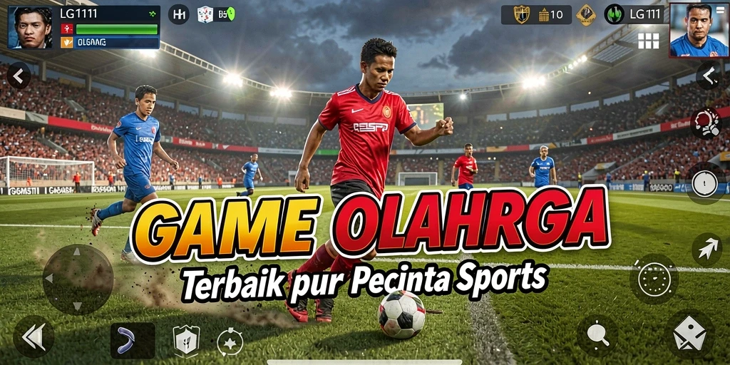Tampilan gameplay seru dalam LG111 yang menampilkan aksi olahraga.