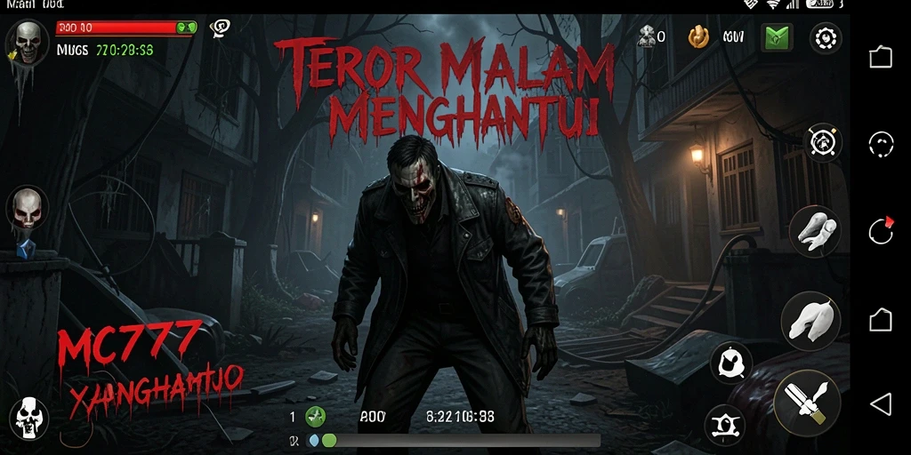 Tampilan gameplay penuh ketegangan dalam MC777.