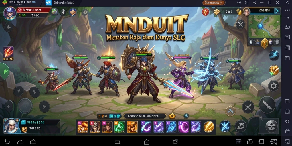 Screenshot gameplay menunjukkan pertempuran seru di dalam MNDUIT.