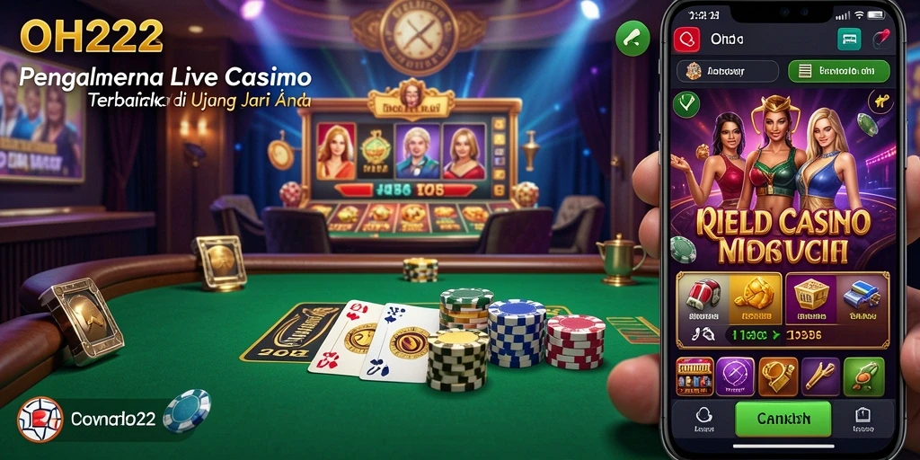 Tampilan menarik dari gameplay Live Casino di OH222.