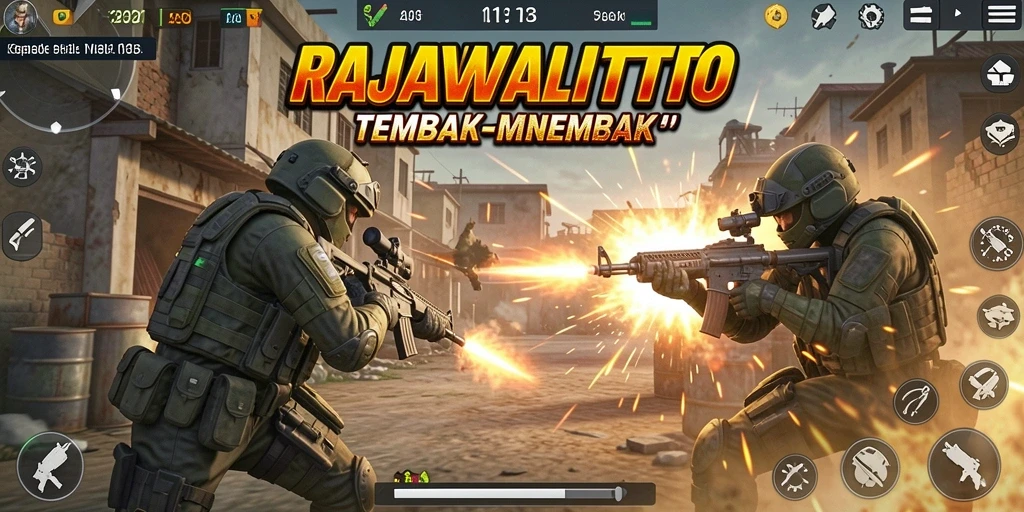 Tampilan aksi mendebarkan dalam gameplay RAJAWALITOTO.