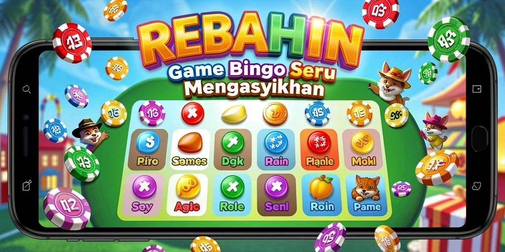 Tampilan gameplay seru dalam permainan Bingo REBAHIN.