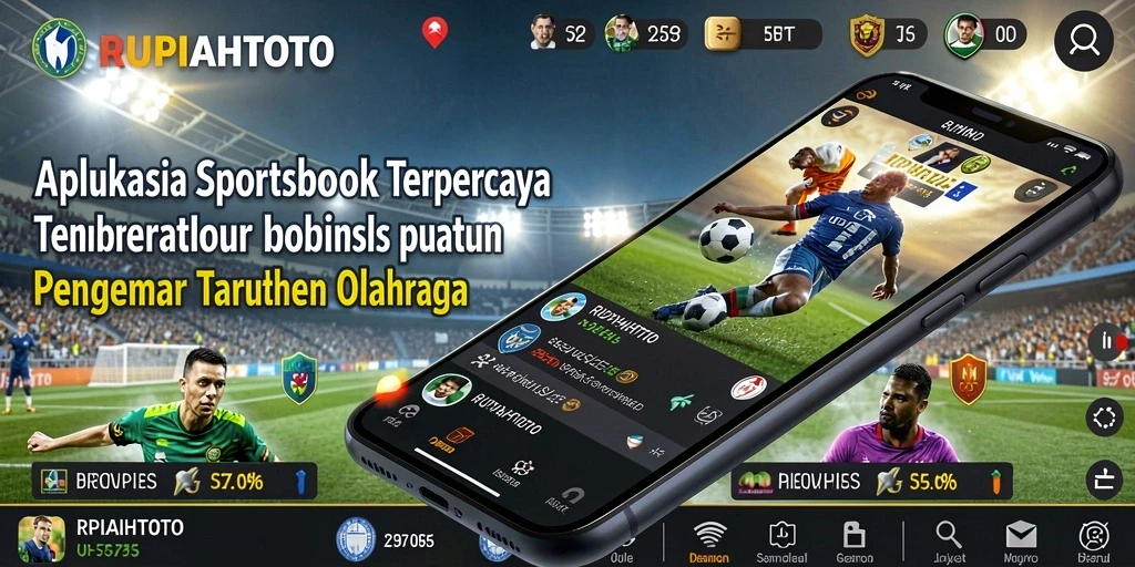 Screenshot RUPIAHTOTO menampilkan antarmuka taruhan olahraga yang menarik.