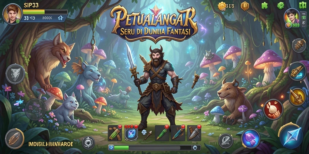 Tangkapan layar menunjukkan gameplay mendebarkan SIP33 dalam dunia petualangan.