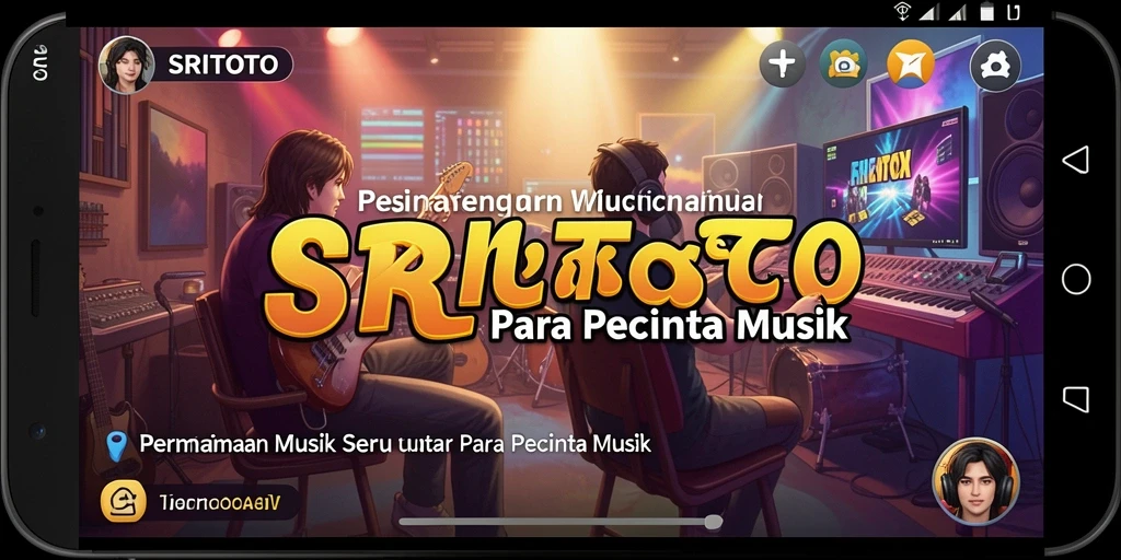 Gameplay SRITOTO yang mengasyikkan dengan berbagai lagu.