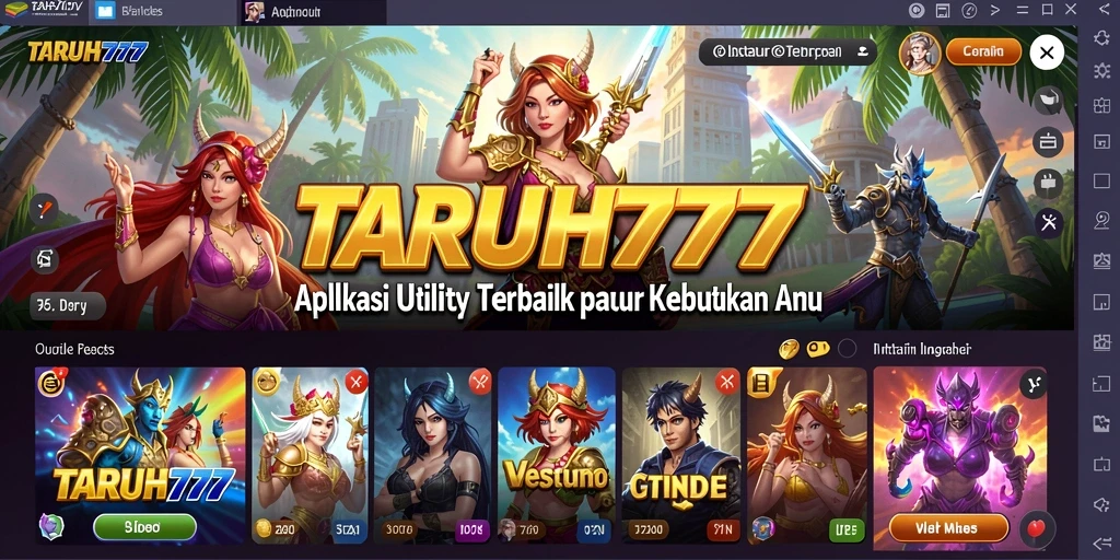 Tampilan aplikasi TARUH777 yang intuitif dan user-friendly.