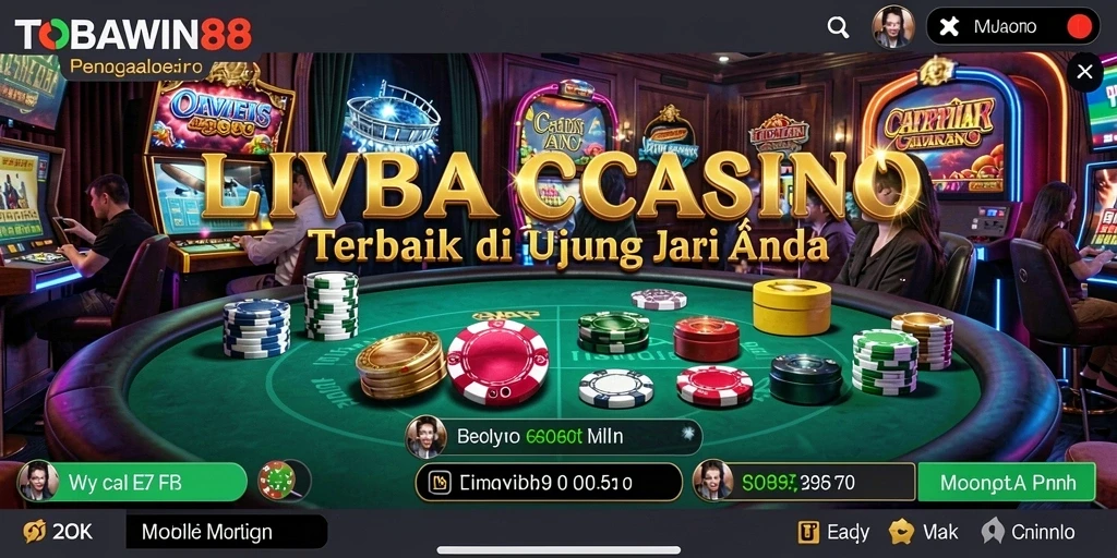 Gameplay Live Casino yang mendebarkan di TOBAWIN88.