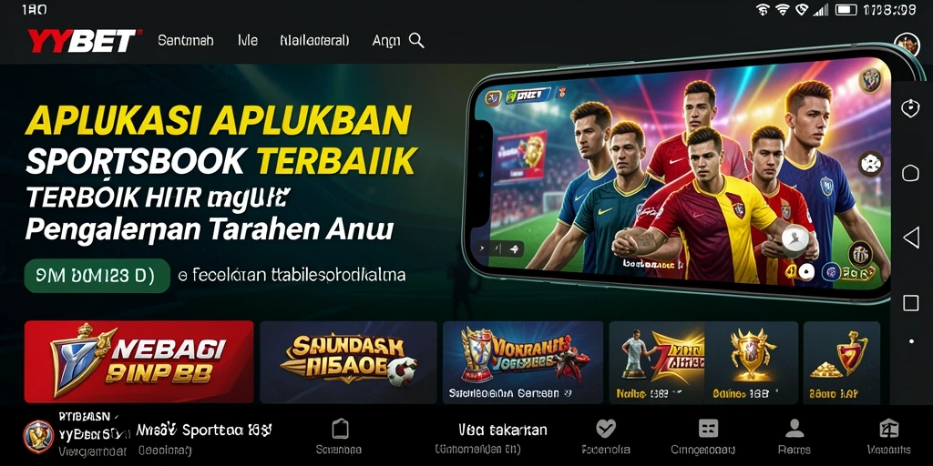Tampilan menarik dan interaktif dari aplikasi Sportsbook YYBET.